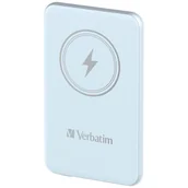 Powerbanki - Verbatim Powerbank indukcyjny `n` Go 15W5000mAh Wireless Magnetic niebieski/blue 32242 - miniaturka - grafika 1