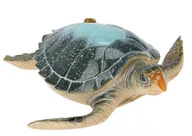 Pozostałe ozdoby ogrodowe - ProGarden Żółw dekoracyjny – wzór 1 z błękitną skorupą - miniaturka - grafika 1
