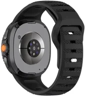 Akcesoria do smartwatchy - PASEK DO SAMSUNG GALAXY WATCH 8 40MM / 44 MM / 46 CLASSIC CZARNY - miniaturka - grafika 1