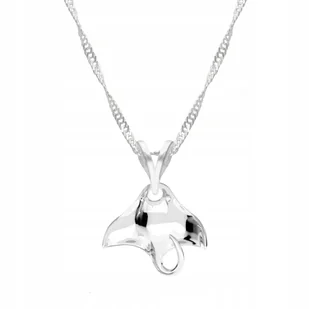 Łańcuszek srebrny naszyjnik 925 Płaszczka Ryba - Łańcuszki - miniaturka - grafika 1