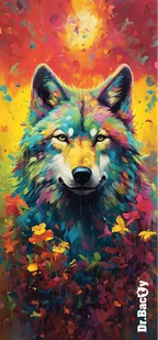 Ręcznik szybkoschnący dwustronny Dr.Bacty  XL 70x140 – Wolf - Ręczniki - miniaturka - grafika 1