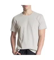 Koszulki męskie - CALIDA Męski t-shirt Remix Basic, Fog, 46/48 PL - miniaturka - grafika 1