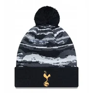 Czapki i chusty sportowe męskie - Czapka zimowa New Era Tottenham Hotspur F.C. Black Bobble Knit Beanie Hat - 60363502 - miniaturka - grafika 1