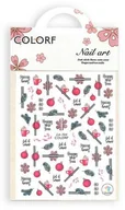 Ozdoby do paznokci - Allepaznokcie Naklejki do paznokci cienkie samoprzylepne świąteczne Colorf CA-720 - miniaturka - grafika 1