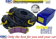 Tarcze hamulcowe - Przednie klocki YellowStuff + NAWIERCANE NACINANE tarcze hamulcowe EBC seria GD Chevrolet Tahoe 2000-2006 - miniaturka - grafika 1