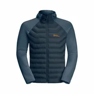 Kurtki i kamizelki sportowe męskie - Męska kurtka hybrydowa Jack Wolfskin ROUTEBURN PRO HYBRID M midnight sky - S - miniaturka - grafika 1