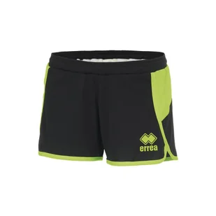 Spodnie Krótkie Errea Shima Ad 08180 Czarny Zielony_Fluo Dorosłych - Spodnie sportowe męskie - miniaturka - grafika 1