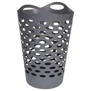 Unbekannt jja jj117075 kosz na pranie, szara, 60 L JJ117075 - Kosze na bieliznę - miniaturka - grafika 1