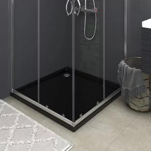 vidaXL Brodzik Kwadratowy brodzik prysznicowy ABS biały 80x80 cm - Brodziki prysznicowe - miniaturka - grafika 1