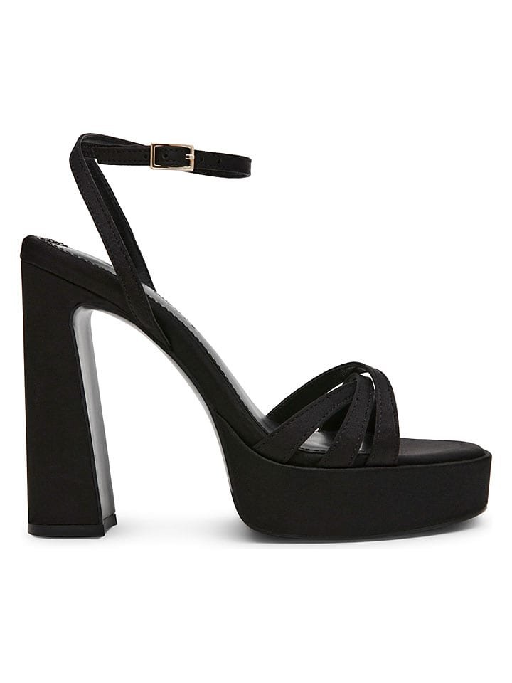 Steve Madden Sandały w kolorze czarnym na obcasie