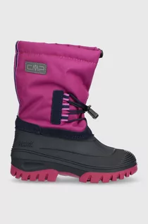 Buty dla dziewczynek - CMP śniegowce dziecięce kolor fioletowy - grafika 1
