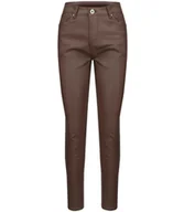 Spodnie damskie - Damskie spodnie PUSH-UP woskowane skinny fit ADELA-42 - miniaturka - grafika 1