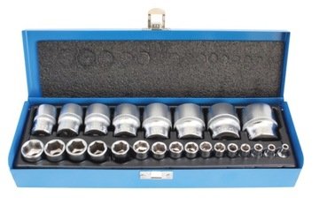 Zestaw Nasadki Calowe 1/4” I 1/2” 24 Szt. Walizka Satra S-MB245