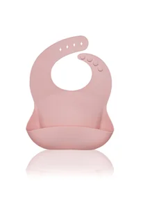 PETITE&MARS Śliniak silikonowy Sam - Pink - Śliniaki i fartuszki - miniaturka - grafika 1