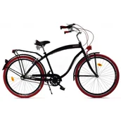 Rowery - Rower Cruiser Miejski Męski Dallas Bike 28" 3spd Alu - miniaturka - grafika 1