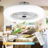 Wentylatory sufitowe - Wentylator sufitowy Jopassy 80w z pilotem zdalnego sterowania i ściemnianym oświetleniem LED - miniaturka - grafika 1