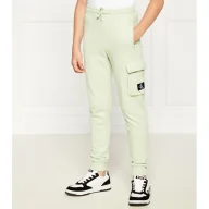 Spodnie i spodenki dla chłopców - CALVIN KLEIN JEANS Spodnie dresowe | Relaxed fit - miniaturka - grafika 1