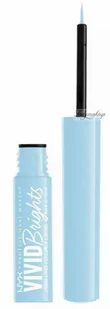 NYX Professional Makeup - VIVID BRIGHTS - MATTE LIQUID EYELINER - Matowy tusz do kresek z pędzelkiem - 2 ml - 06 - BLUE THANG - Eyelinery - miniaturka - grafika 1