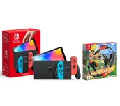 Konsole Nintendo - Nintendo Switch OLED Czerwono-niebieski + Ring Fit Adventure - miniaturka - grafika 1