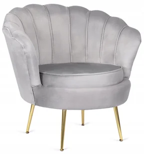 Krzesło tapicerowane Lugano Donna Velvet Grey - Krzesła - miniaturka - grafika 1
