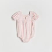 Body dla niemowląt - Reserved - Bawełniane body z guzikami - Różowy - miniaturka - grafika 1