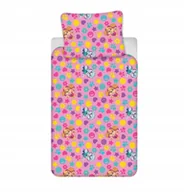 Pościel dla dzieci - POŚCIEL DO ŁÓŻECZKA 100x135 PSI PATROL SKYE EVEREST RÓŻOWA 100% BAWEŁNA - miniaturka - grafika 1