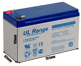 Akumulator AGM ULTRACELL UL 12V 7Ah żelowy  -  - 38 sklepów w całej Polsce - Baterie do zasilaczy awaryjnych UPS - miniaturka - grafika 1
