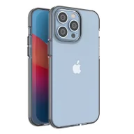 Etui i futerały do telefonów - Spring Case etui iPhone 14 Pro Max silikonowy pokrowiec z ramką czarne - miniaturka - grafika 1