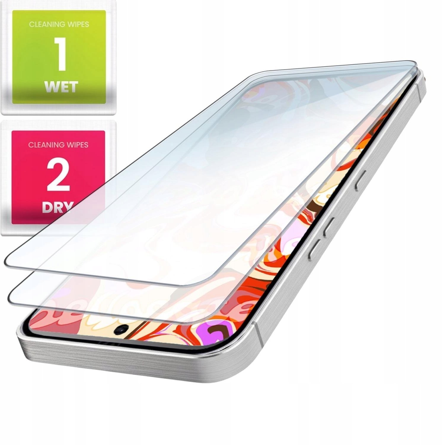 Hello Case 2-PAK Szkło Hartowane Do Oppo Reno15 Pro Płaskie, 2.5D, Szybka, 9H