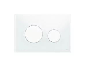 TECE przycisk spłukujący loop, szkło białe, przyciski białe - Przyciski spłukujące - miniaturka - grafika 1