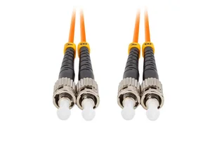 Lanberg, Patchcord światłowodowy MM ST/UPC-ST/UPC Duplex 3.0 mm OM2 50/125 LSZH, pomarańczowy, 1 m - Pozostałe akcesoria sieciowe - miniaturka - grafika 1