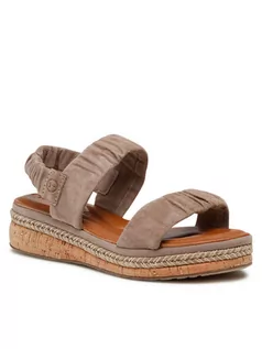 Espadryle damskie - Tamaris Espadryle 1-28242-28 Brązowy - grafika 1