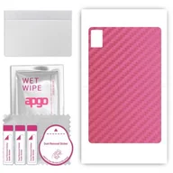 Akcesoria do tabletów i e-booków - folia naklejka skórka strukturalna na TYŁ do Lenovo Tab B11 - Carbon Różowy - apgo SKINS - miniaturka - grafika 1