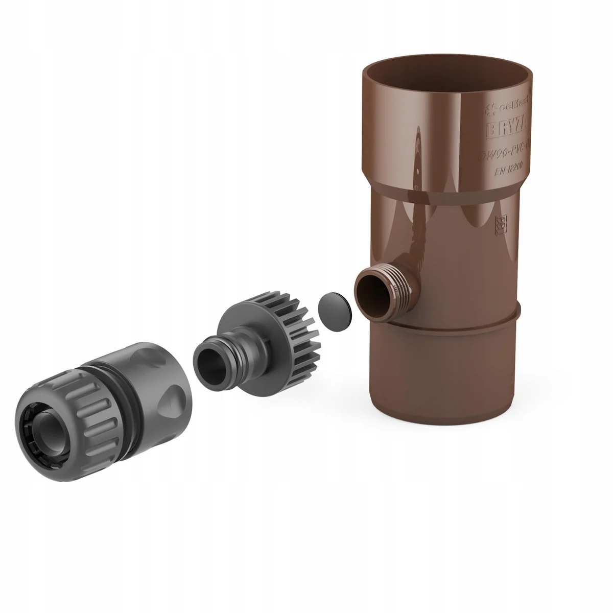 ŁAPACZ DESZCZÓWKI 90 mm Zbieracz ODZYSKIWACZ WODY DESZCZOWEJ Rynny Brą X5-P