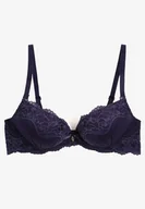 Biustonosze - Granatowy Koronkowy Biustonosz Typu Push-Up Felagia - Renee - miniaturka - grafika 1
