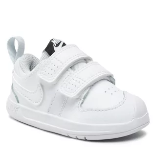 Buty sportowe damskie - Nike Buty Pico 5 (TDV) AR4162 100 White/White/Pure Platinum - grafika 1