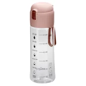 Shakery i bidony sportowe - Smukee Bidon tritanowy z zaparzaczem, 650 ml, różowy - miniaturka - grafika 1