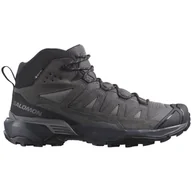 Buty trekkingowe męskie - Buty męskie Salomon X Ultra 360 Leather Mid Gore-Tex Rozmiar butów (UE): 42 / Kolor: szary - miniaturka - grafika 1