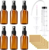 Butelki dla niemowląt - RYMALL Zestaw 6 szklanych butelek z rozpylaczem 10 ml z akcesoriami - miniaturka - grafika 1