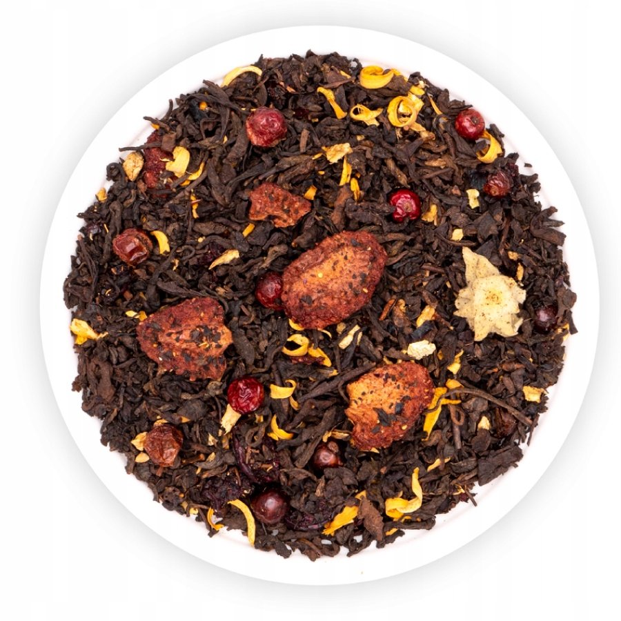 Herbata Czerwona Pu Erh Malakka Truskawka Wiśnia Imbir Venus Teaverso 1000G