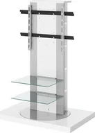 Uchwyty do telewizora - Elior Stolik RTV z uchwytem Emma biały 55'' - miniaturka - grafika 1