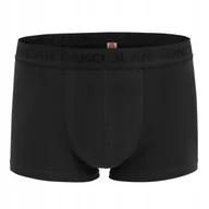 Majtki męskie - Bokserki męskie klasyczne majtki bawełniane DEEP czarne XL Pako Jeans - miniaturka - grafika 1