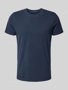 Koszulki męskie - T-shirt o kroju slim fit z wyhaftowanym logo model ‘GARMENT’ - grafika 1