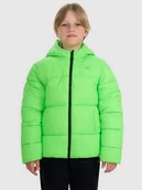 Kurtki i płaszcze dla chłopców - 4F Kurtka puchowa z wypełnieniem syntetycznym chłopięca - zielona 122 (6-7 lat) - miniaturka - grafika 1