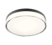 Lampy sufitowe - Redo 01-3736 - LED Plafon FRISBI LED/18W/230V 3000/4000K IP44 czarny - miniaturka - grafika 1