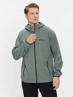 Kurtki męskie - Jack Wolfskin Kurtka softshell Feldberg Hoody 1306922 Zielony Regular Fit - miniaturka - grafika 1