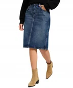 Spódnice - Spódnica Lee MIDI SKIRT 112355270 Dark Glamour W 26 - miniaturka - grafika 1