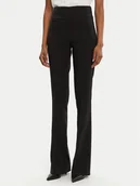 Spodnie damskie - Rinascimento Spodnie materiałowe CFC0122830003 Czarny Regular Fit - miniaturka - grafika 1