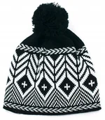 Czapki damskie - Szaleo czapka GRAFICZNA na zimę pompon cz14310-3 - miniaturka - grafika 1