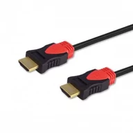 Kable - ELMAK SAVIO CL-113 Kabel HDMI 2.0 złoty 3D 4Kx2K miedź 5m - miniaturka - grafika 1
